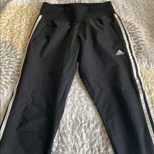 Black adidas wind breaker pants